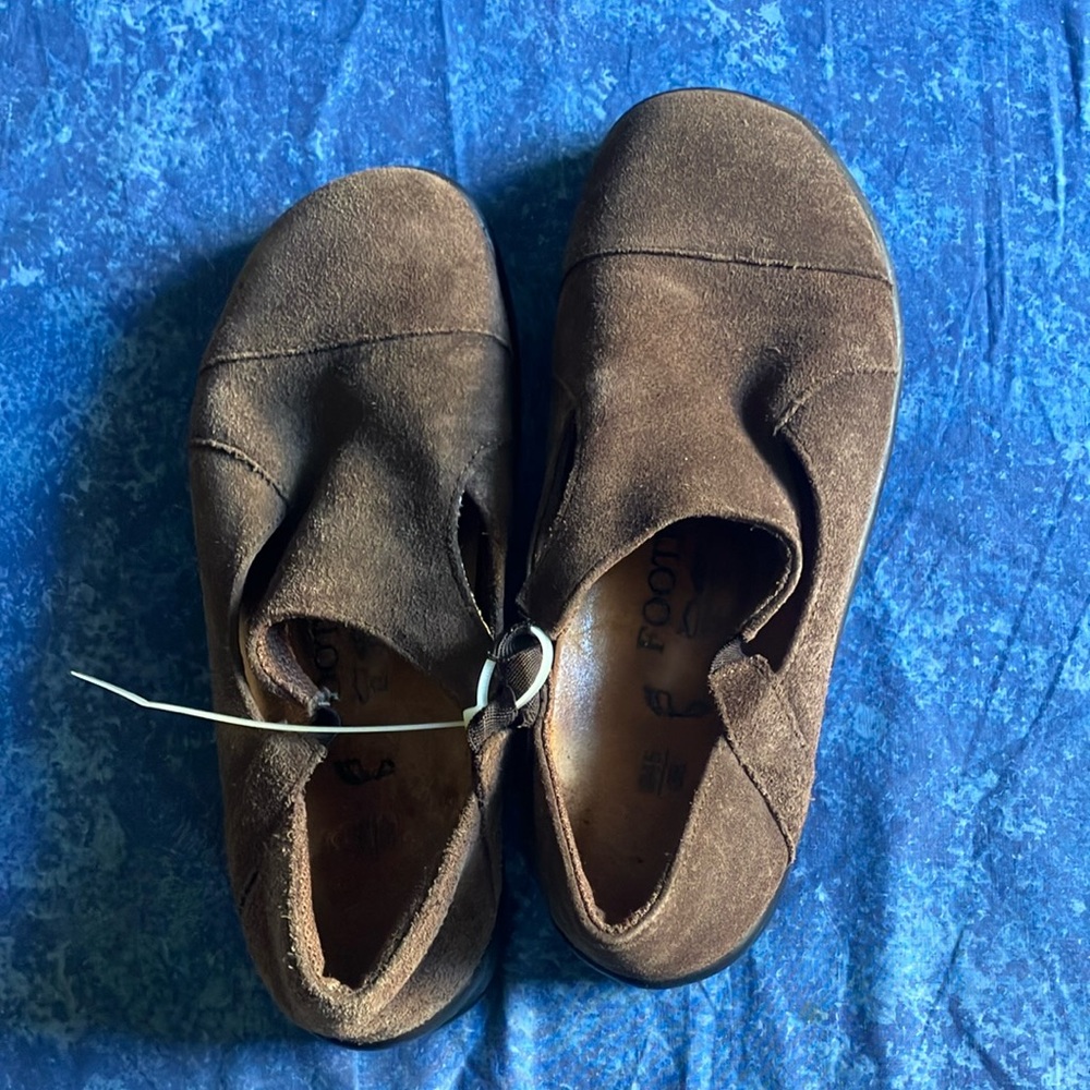 Birkenstock Footprints Size 38 Narrow shoes brown suede EUC
